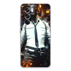 Силиконовый чехол с картинкой "Герой Pubg" на OPPO A5 – Man Пубг