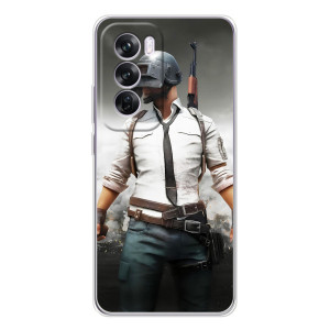 Силиконовый чехол с картинкой "Герой Pubg" на OPPO A5 – Пабг