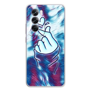 Чохол з принтом для OPPO A5 (AlphaPrint - Знак сердечка)