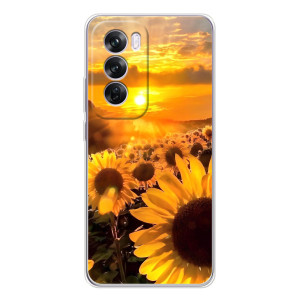 Чехол с Цветами для OPPO A5 – поле подсолнухов