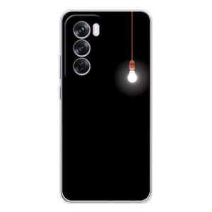 Чехол с картинками на черном фоне для OPPO A5 – Лампочка