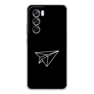 Чехол с картинками на черном фоне для OPPO A5 – Самолетик