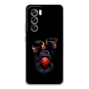 Чехол с Обезьянами OPPO A5 - (AlphaPrint)