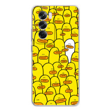 Чехол с принтом для Оппо А5 - (Прикольные) (AlphaPrint) (Белая уточка)