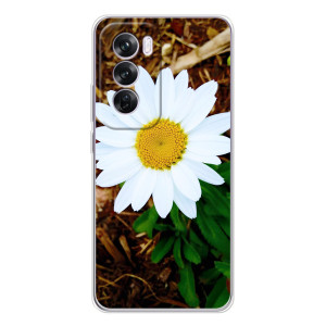 Чехол с ромашками на OPPO A5 – Белая ромашка