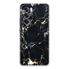 Чехол с текстурой Мрамора на Оппо А5 – Чёрный мрамор