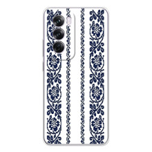 Силіконовый Чохол на OPPO A5 з картинкой Вишиванки – Синя вишиванка