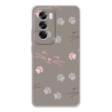 Чехол с рисунком кот на OPPO A5 – Лапы и усы