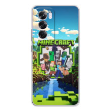 Чехол с картинками Майнкрафт для  (Майнкрафт фон)
