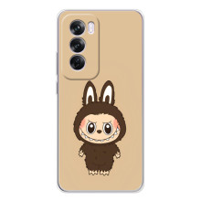 Чехол с Лабубу на OPPO A5 (Коричневый Лабубу)