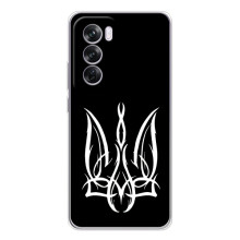 Чехол с украинским гербом на OPPO A5 (Герб на черном)