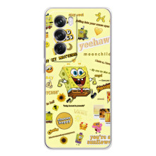 Силіконовий чохол Спанч Боб на Оппо А5 (Спанч Боб біжить)