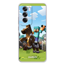 Чохли для OPPO A5 (Персонажі МайнКрафт) – На коні