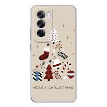 Рождественские Чехлы для OPPO A5 (VPrint) (Merry Christmas)