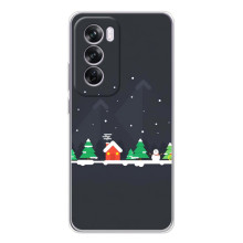 Силиконовый бампер на рождество для OPPO A5 – Город зимний