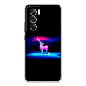 Силіконовий бампер з картинкою звірів для OPPO A5 – Яскравий олень