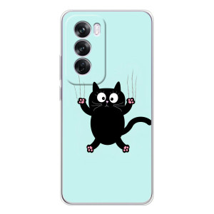 Силиконовый чехол с котиком для OPPO A5 – Падающий кот