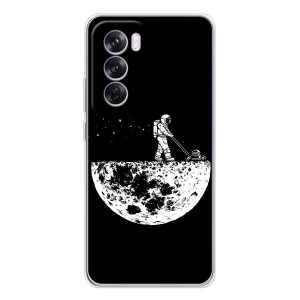 Силиконовый Чехол с принтом "Космонавты" на OPPO A5 – Космонавт