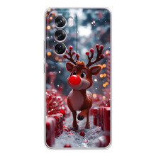 Яскравий чохол для OPPO A5 з Зимові Оленята – Олень серед подарунків