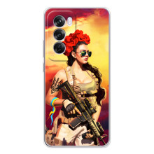 ЗСУ Чохли (TPU) для OPPO A5 – Жінка солдат