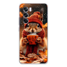 Друкований чохол 'Звірята з кавою' для OPPO A5 – Білка з кавою