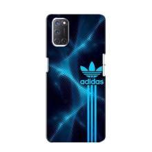 Чохли Адидас для Oppo A52 (AlphaPrint) (Синій Адідас)