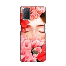 Чехлы (ART) Цветы на Oppo A52 (VPrint) (Глаза в цветах)