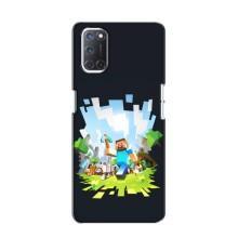 Чохол Майнкрафт на Oppo A52 (AlphaPrint) Minecraft (персонажі Minecraft)