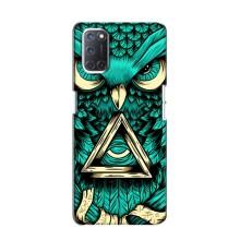 Чохол з пташками на Oppo A52 (VPrint) (Сова з оком)