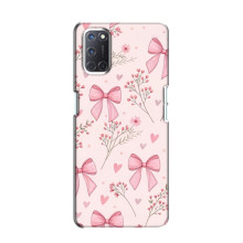 Чехол банты для Oppo A52 – Банты с цветами