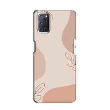 Чохол квітковий дизайн для Oppo A52 – Кориневий фон