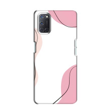 Чохол квітковий дизайн для Oppo A52 – Рожевий фон