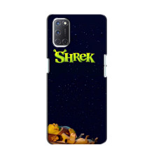 Чехол с мультфильмом Шрек на Oppo A52 – Шрек лого