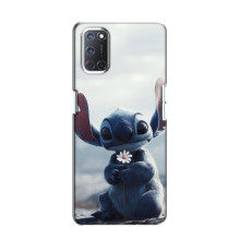 Чохол з малюнком Стіч для Oppo A52 – Стіч з квіткою