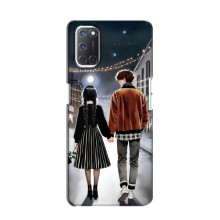 Чехол с дизайном Венздей 2 на Oppo A52 – Уэнсдей и Тайлер
