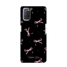 Чохол з бантиками на OPPO A52 – Банти на чорному