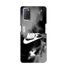 Чехол с логотипом Найк на Oppo A52 (Найк дымчатый)