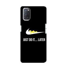 Чехол с логотипом Найк на Oppo A52 (Nike just do it)