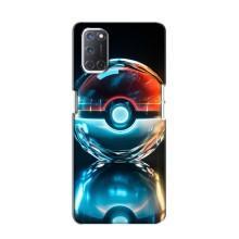 Чехол с Пикачу на Oppo A52 – Мяч Пикачу