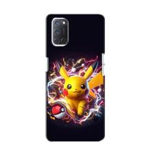 Чехол с Пикачу на Oppo A52 – Пикачу с мячом