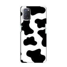Чехол с принтом коровы на Оппо А52 – Черный принт