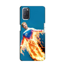 Чехол с принтом Фантастическая четверка для Oppo A52 – Человек-Факел