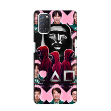 Чехол Гра в кальмара для Oppo A52 – Персонажи игры кальмара