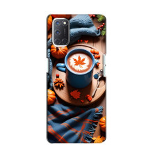 Чехол с уникальным дизайном «Осень с кофе» для Oppo A52 – Кофе и тыквы