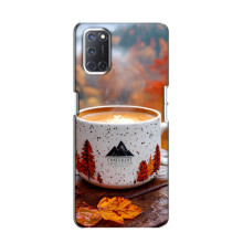 Чехол с уникальным дизайном «Осень с кофе» для Oppo A52 – Кофе на природе