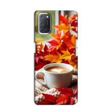 Чехол с уникальным дизайном «Осень с кофе» для Oppo A52