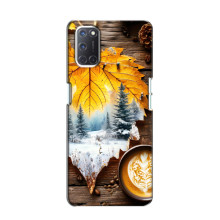 Чехол с уникальным дизайном «Осень с кофе» для Oppo A52 – Осенне-зимнее кофе