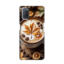 Чехол с уникальным дизайном «Осень с кофе» для Oppo A52 – Пряный кофе