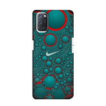 Силиконовый Чехол на Oppo A52 с картинкой Nike (Найк зеленый)