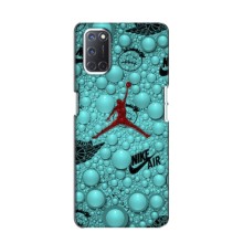 Силиконовый Чехол Nike Air Jordan на Оппо А52 (Джордан Найк)